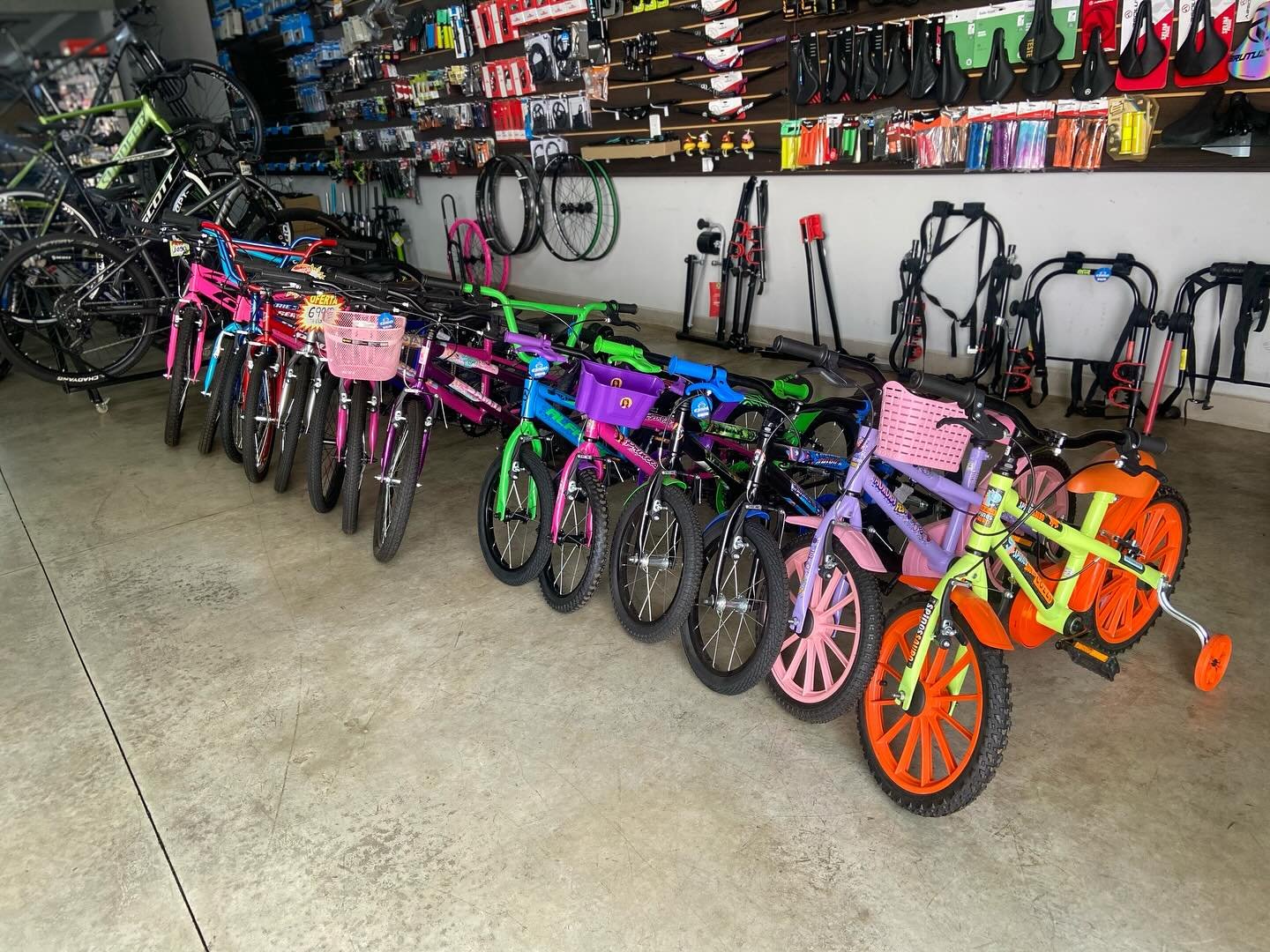 Exposição bikes infantis